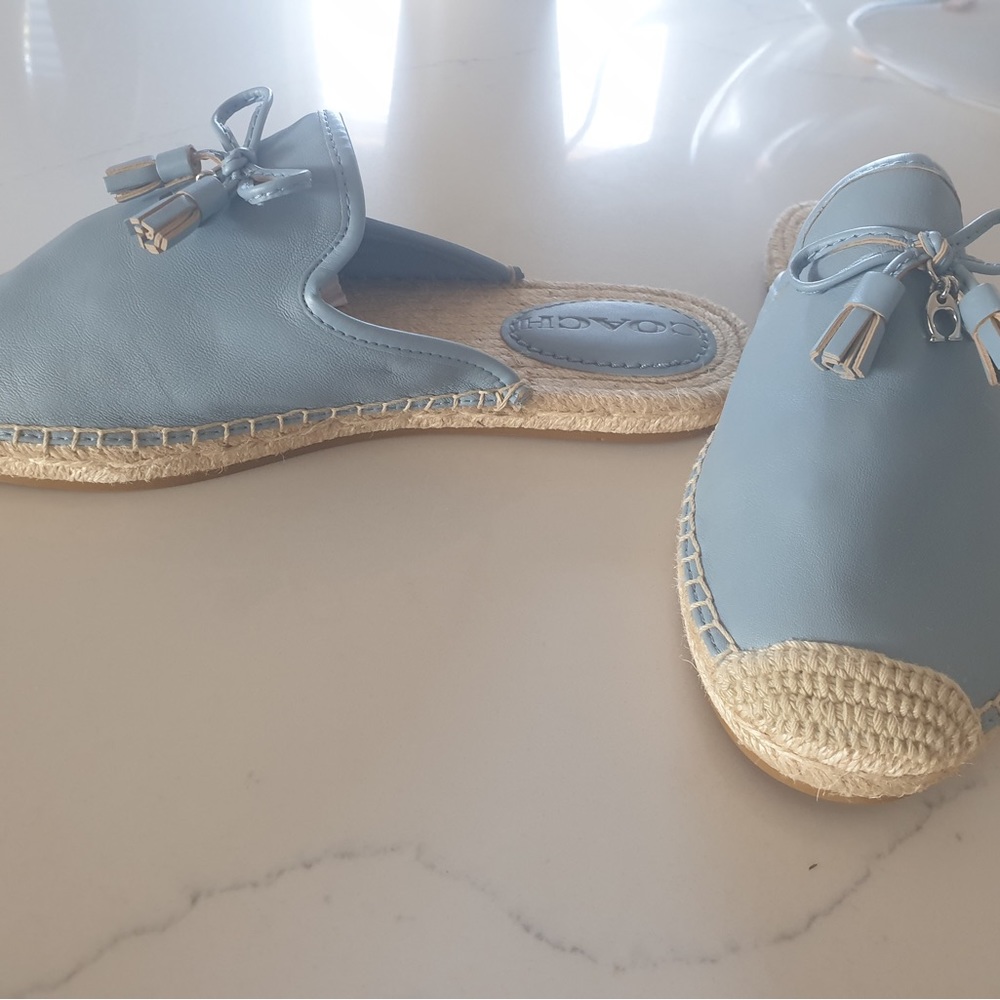 COACH slide espadrilles mule in excellent condition
